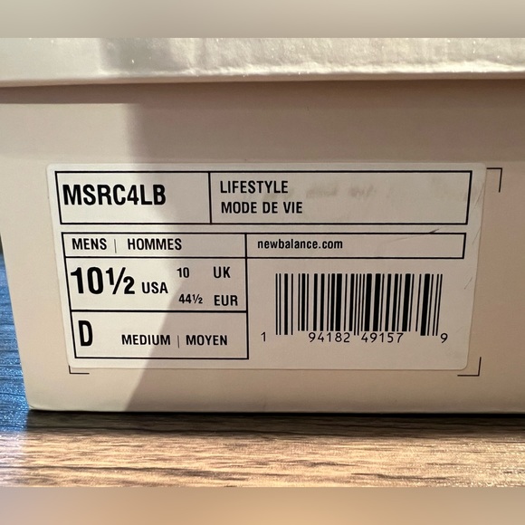 NEW BALANCE MSRC WHITE MENS 10.5 - Picture 7 of 9